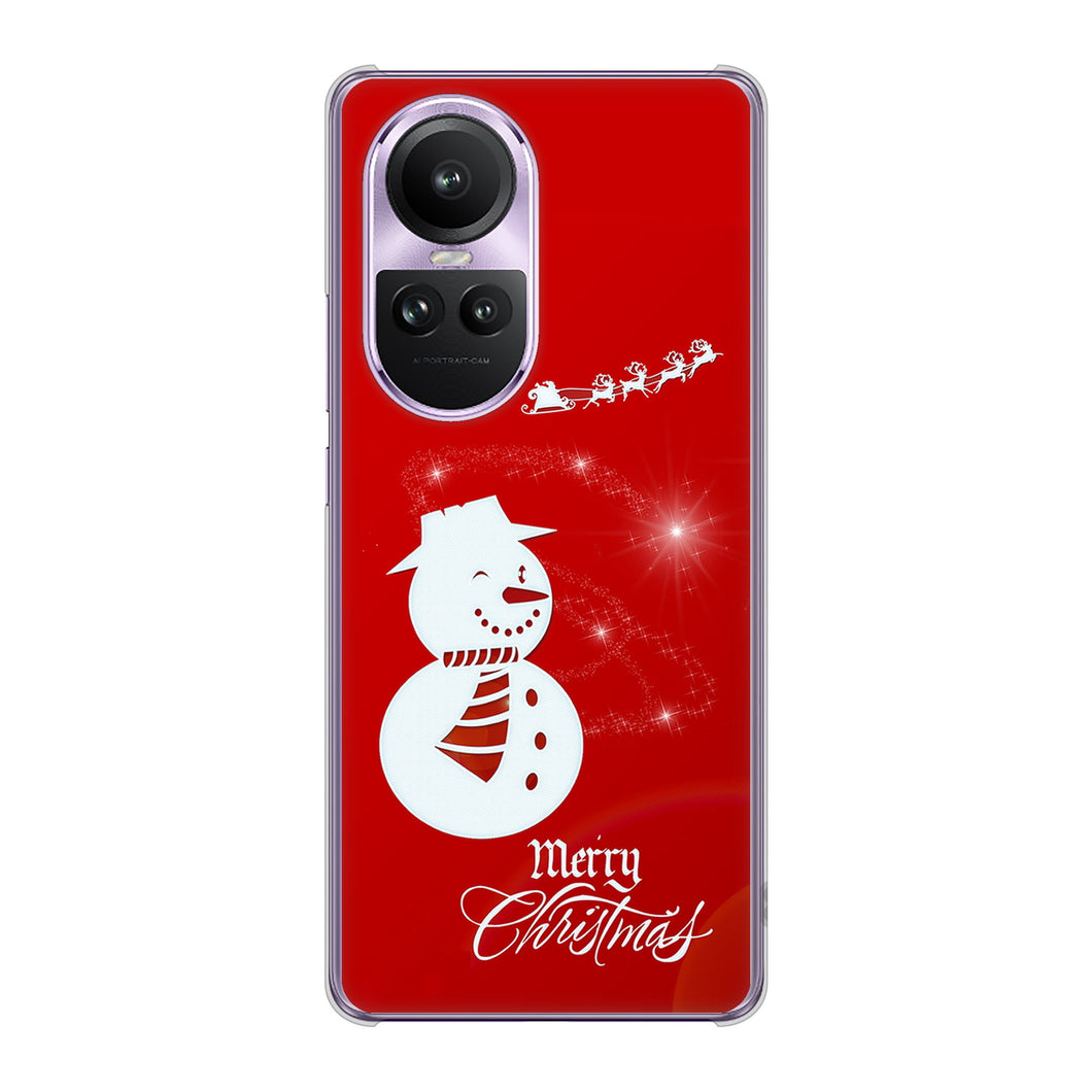 OPPO Reno10 Pro 5G A302OP SoftBank 高画質仕上げ 背面印刷 ハードケースクリスマス