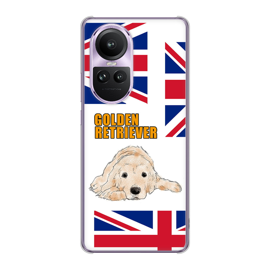 OPPO Reno10 Pro 5G A302OP SoftBank 高画質仕上げ 背面印刷 ハードケースゴールデンレトリバー