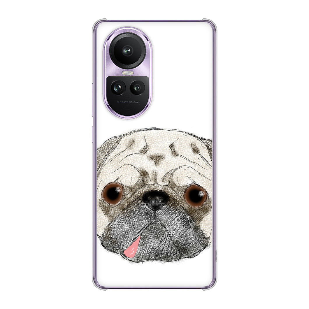 OPPO Reno10 Pro 5G A302OP SoftBank 高画質仕上げ 背面印刷 ハードケースパグ