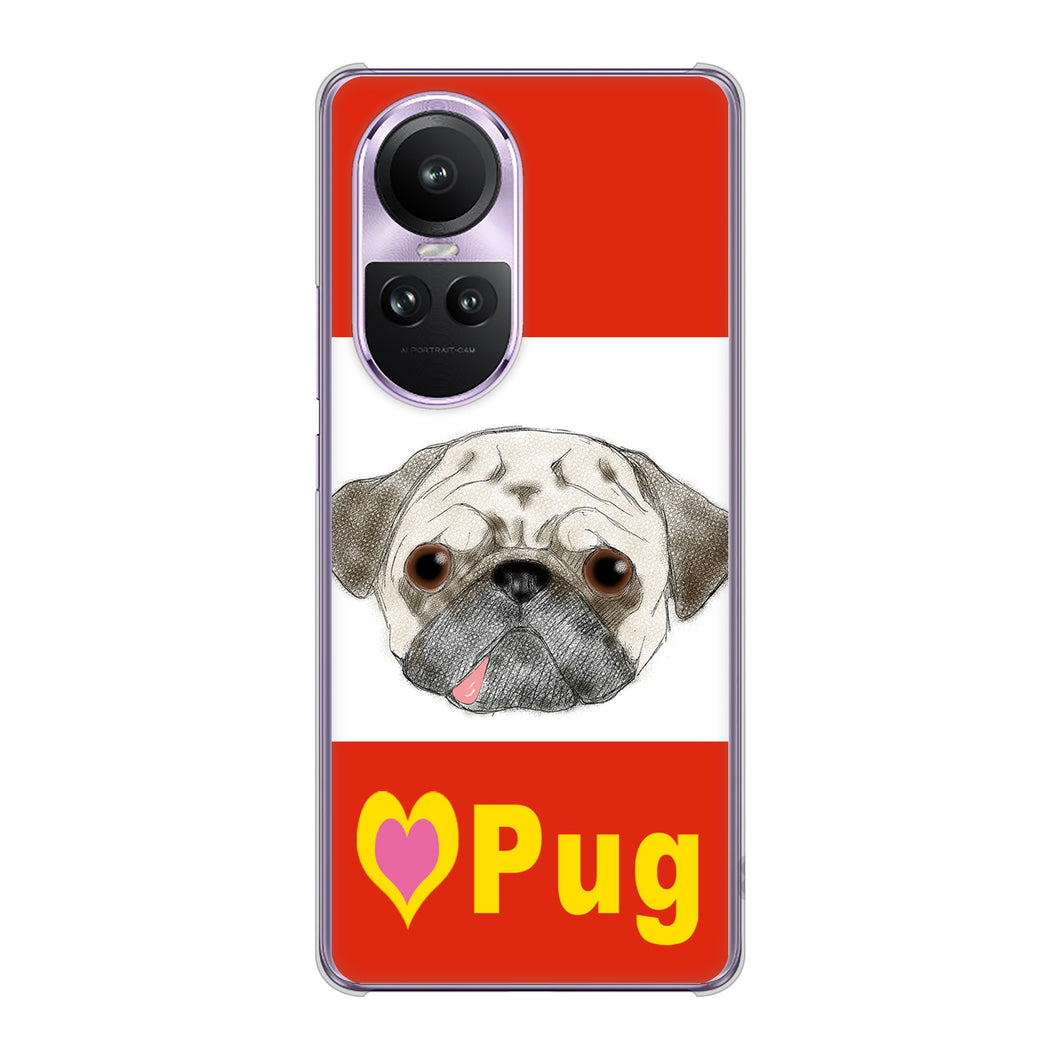 OPPO Reno10 Pro 5G A302OP SoftBank 高画質仕上げ 背面印刷 ハードケースパグ