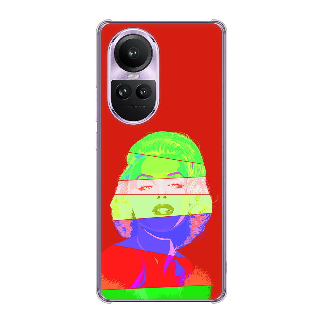 OPPO Reno10 Pro 5G A302OP SoftBank 高画質仕上げ 背面印刷 ハードケースマリリンモンローデザイン