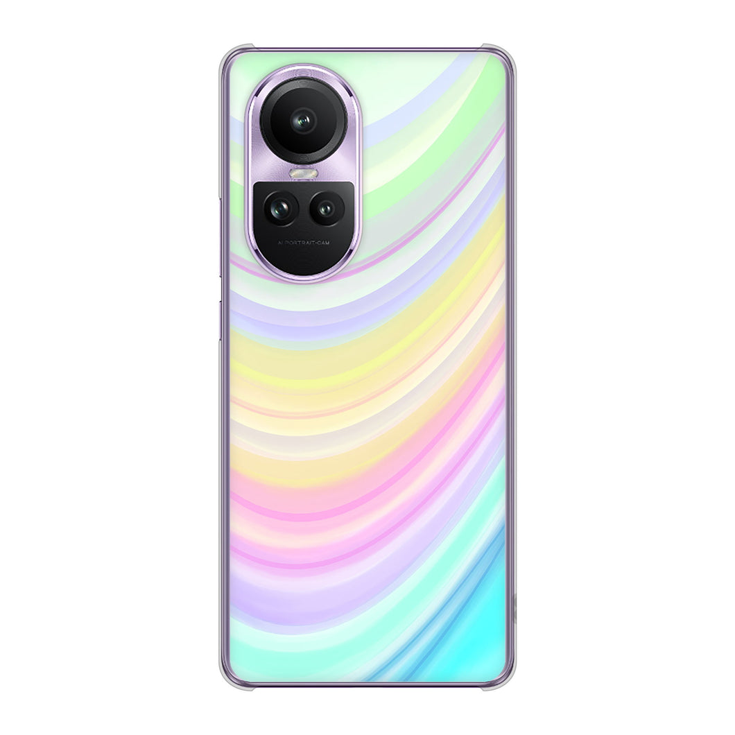 OPPO Reno10 Pro 5G A302OP SoftBank 高画質仕上げ 背面印刷 ハードケースレインボー