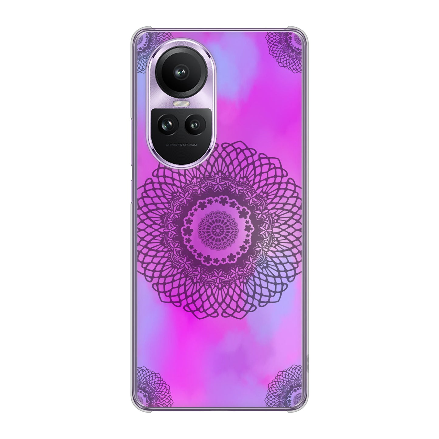 OPPO Reno10 Pro 5G A302OP SoftBank 高画質仕上げ 背面印刷 ハードケース 【YJ344 レース】
