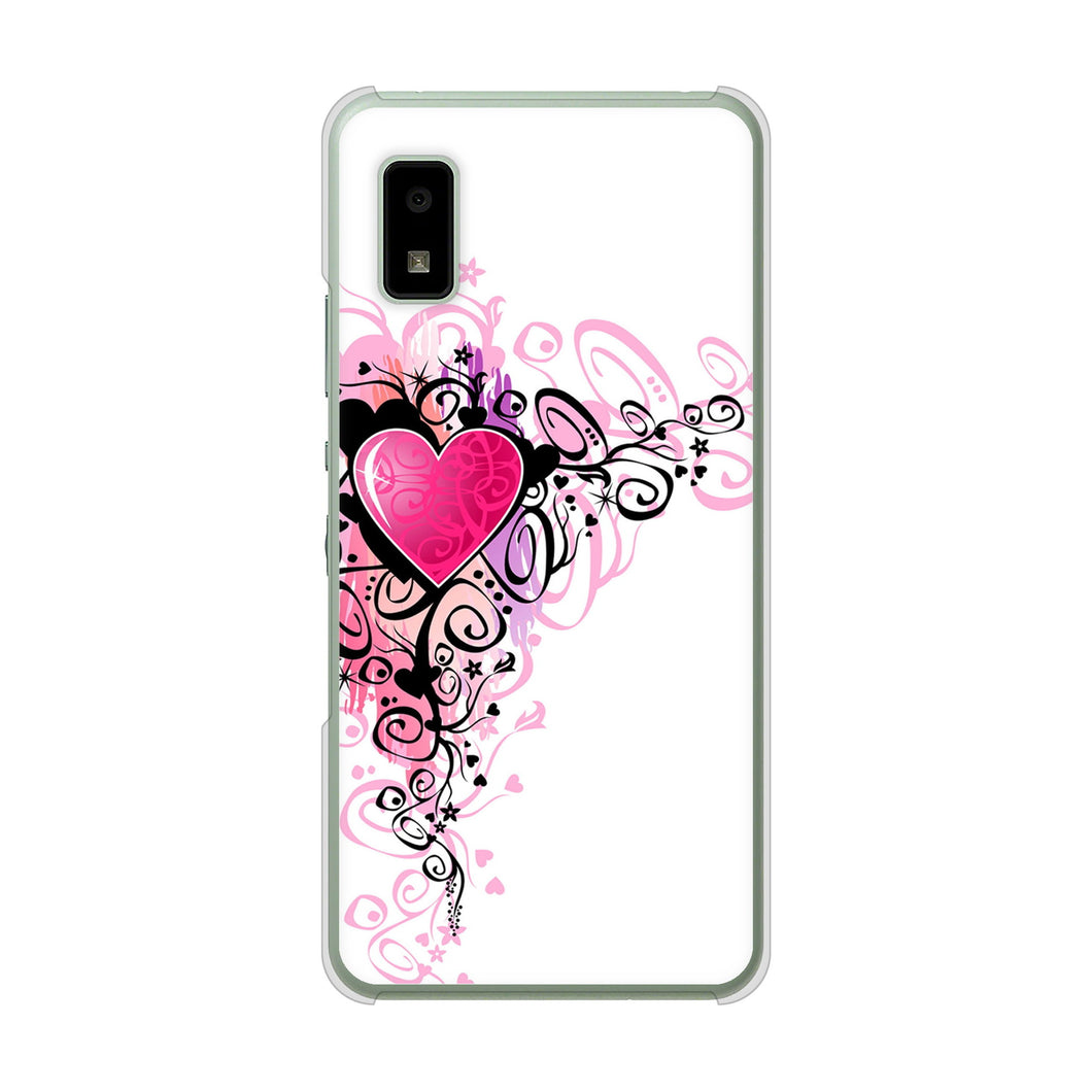 AQUOS wish3 A302SH Y!mobile 高画質仕上げ 背面印刷 ハードケースきらめきハート