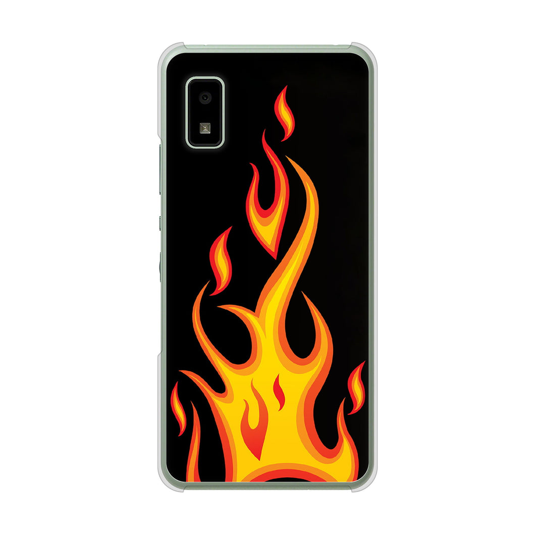 AQUOS wish3 A302SH Y!mobile 高画質仕上げ 背面印刷 ハードケース 【010 ファイヤー】