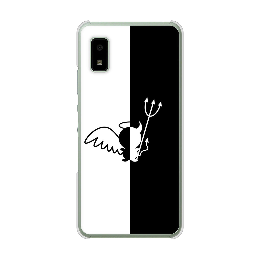 AQUOS wish3 A302SH Y!mobile 高画質仕上げ 背面印刷 ハードケース 【027 ハーフデビット】