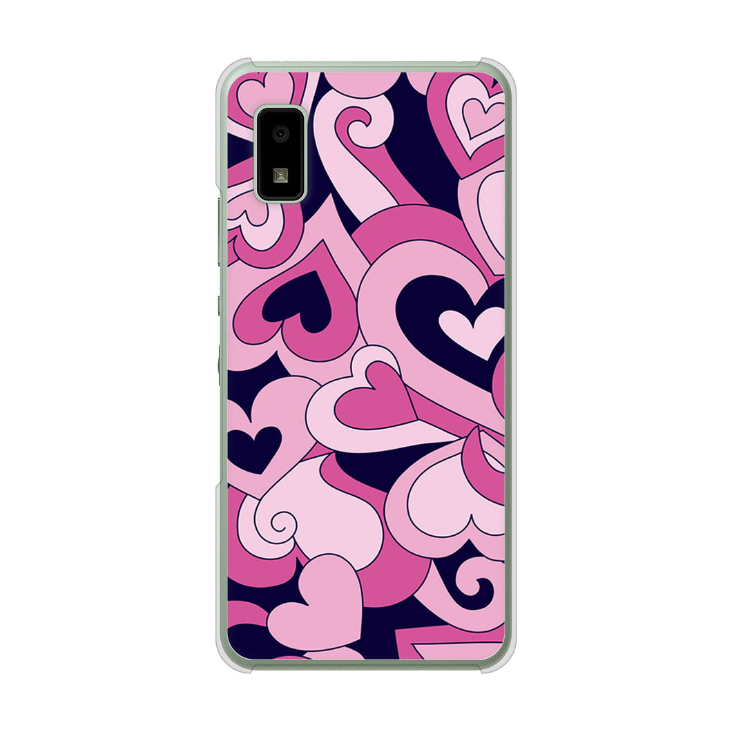 AQUOS wish3 A302SH Y!mobile 高画質仕上げ 背面印刷 ハードケースプリティハート