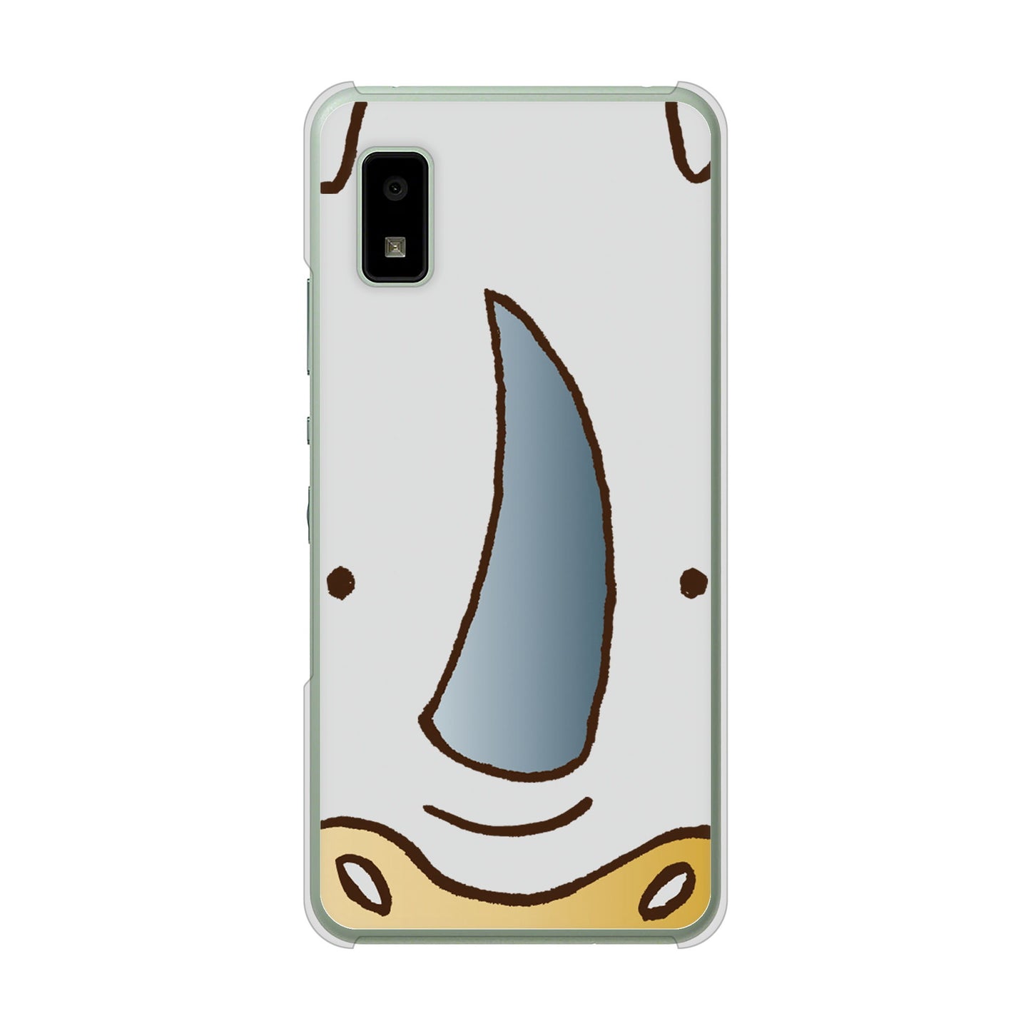 AQUOS wish3 A302SH Y!mobile 高画質仕上げ 背面印刷 ハードケースドアップアニマル