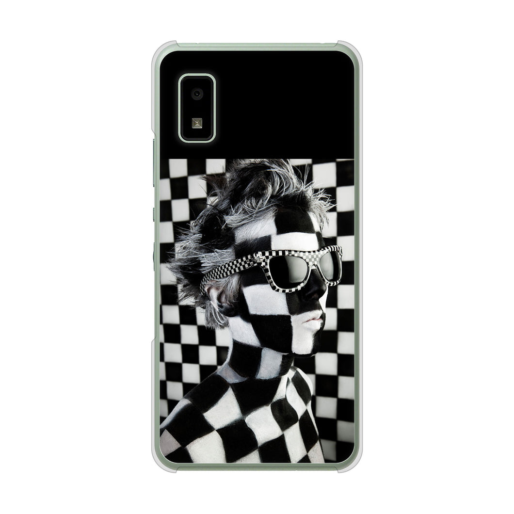 AQUOS wish3 A302SH Y!mobile 高画質仕上げ 背面印刷 ハードケース 【357 bk&wh】