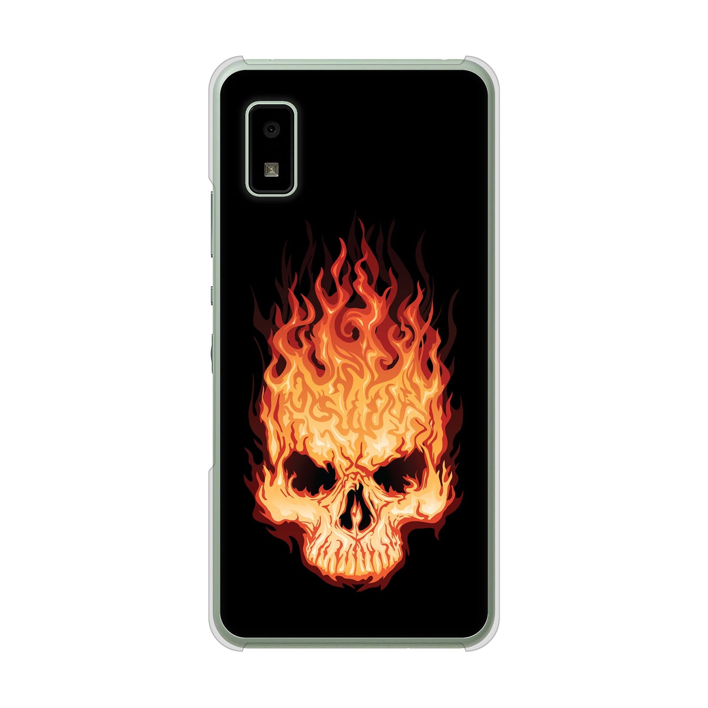 AQUOS wish3 A302SH Y!mobile 高画質仕上げ 背面印刷 ハードケース 【364 ドクロの怒り】