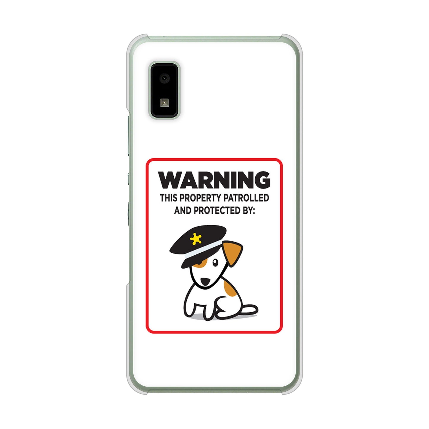 AQUOS wish3 A302SH Y!mobile 高画質仕上げ 背面印刷 ハードケース 【374 猛犬注意】