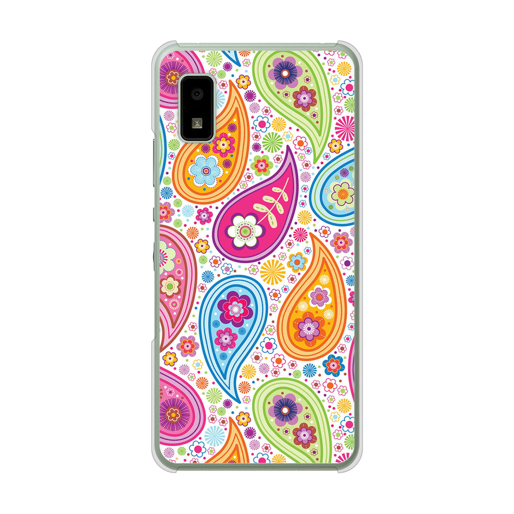 AQUOS wish3 A302SH Y!mobile 高画質仕上げ 背面印刷 ハードケースペイズリー