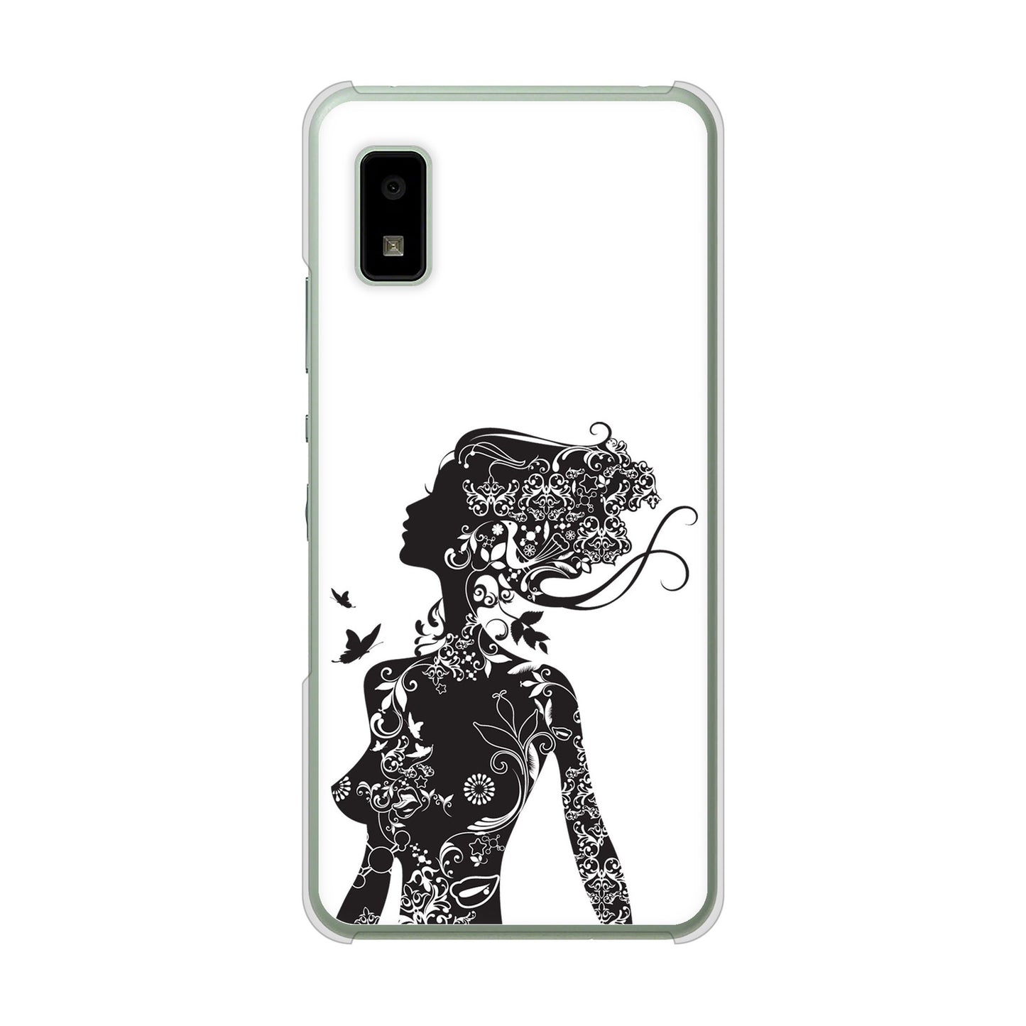 AQUOS wish3 A302SH Y!mobile 高画質仕上げ 背面印刷 ハードケース 【384 ボディアート】