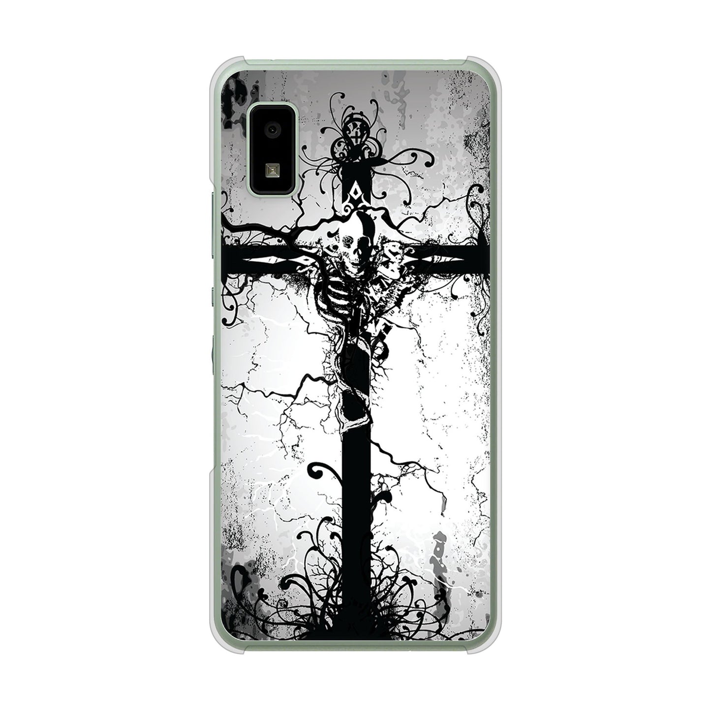 AQUOS wish3 A302SH Y!mobile 高画質仕上げ 背面印刷 ハードケース 【432 張付の骸】