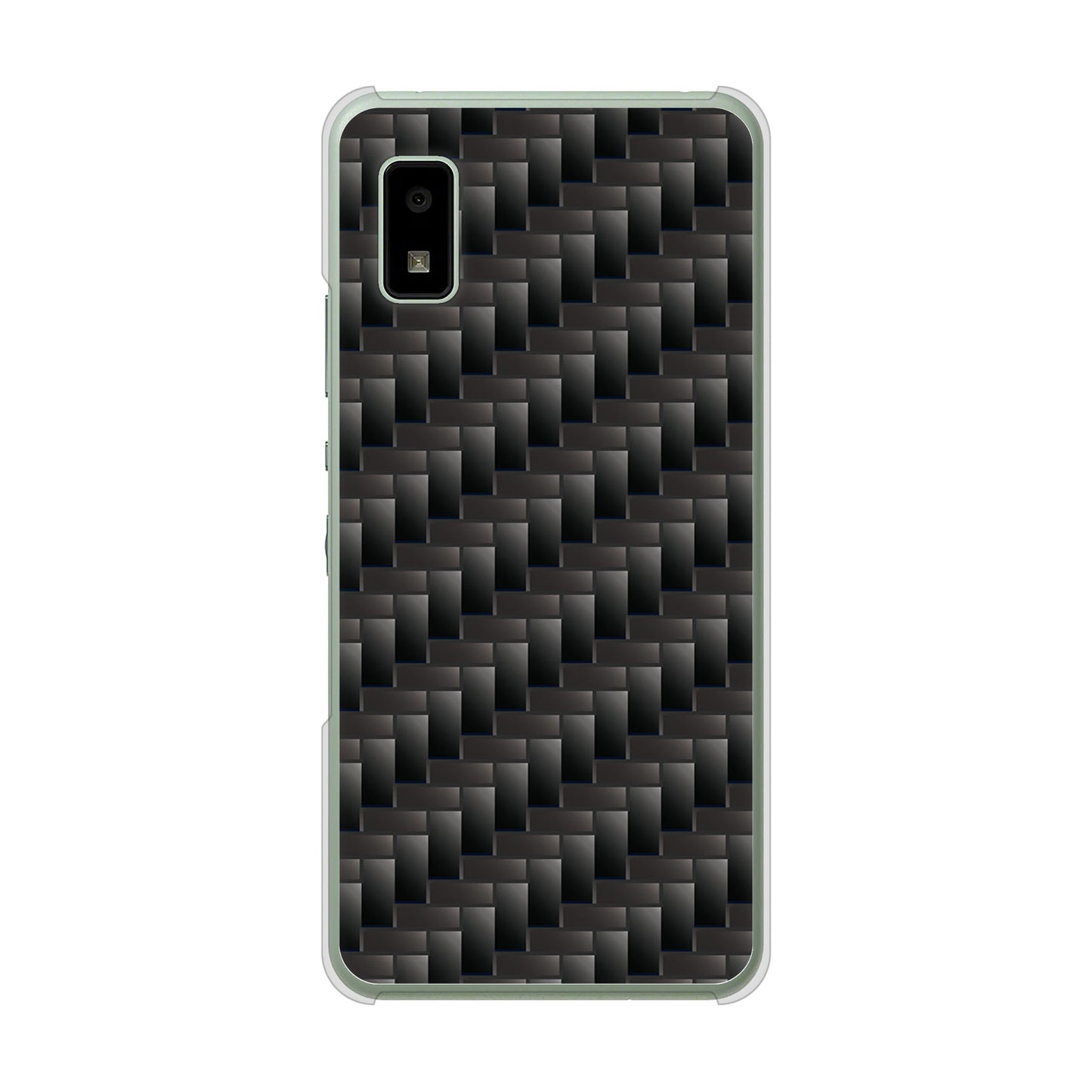 AQUOS wish3 A302SH Y!mobile 高画質仕上げ 背面印刷 ハードケース 【461 カーボン】