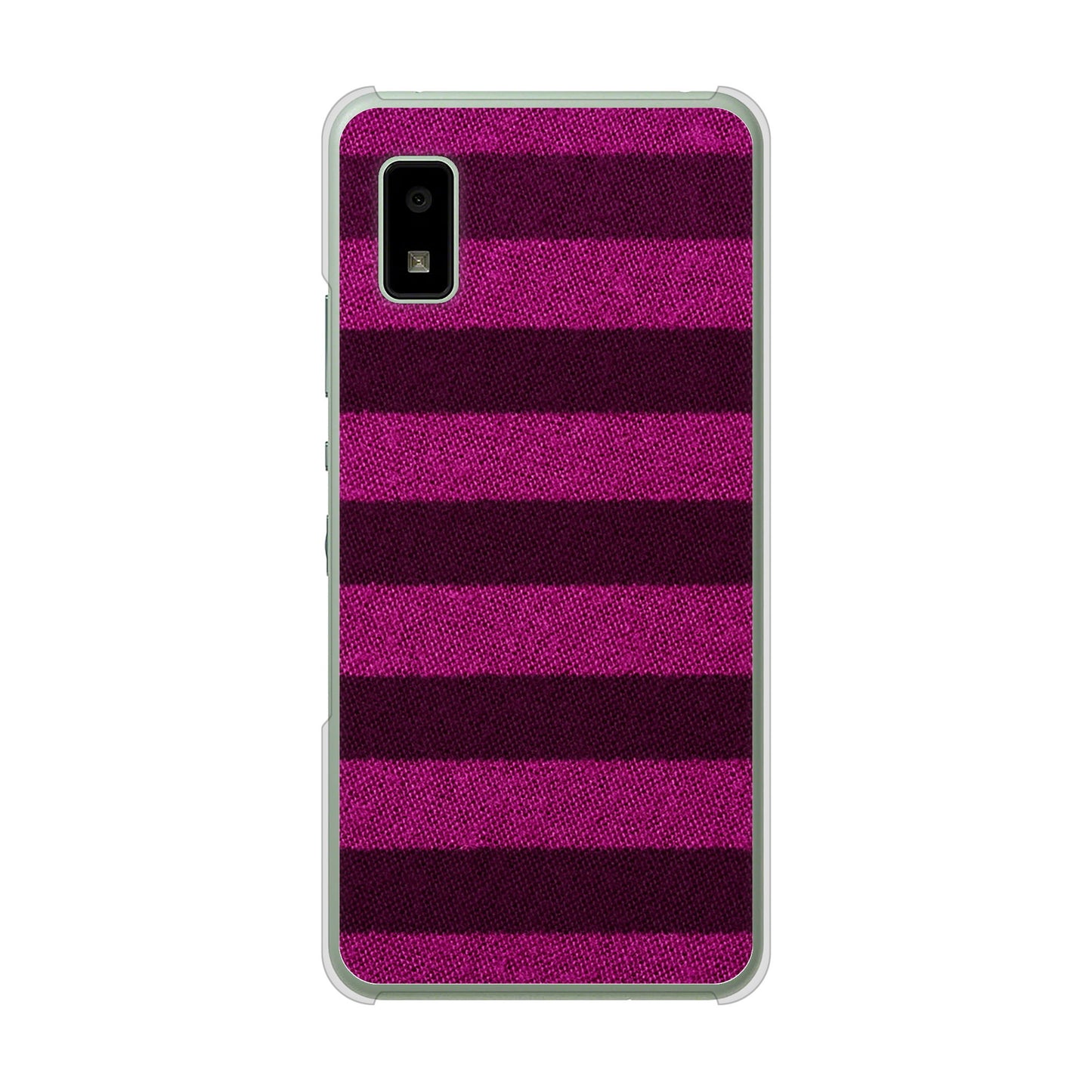 AQUOS wish3 A302SH Y!mobile 高画質仕上げ 背面印刷 ハードケースシンプルボーダー