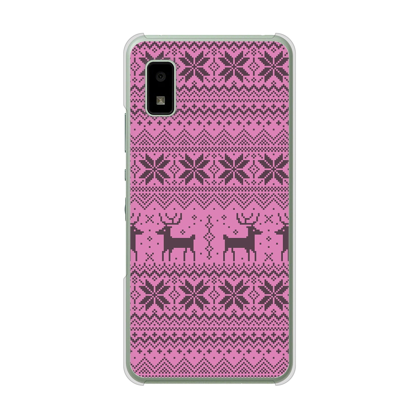 AQUOS wish3 A302SH Y!mobile 高画質仕上げ 背面印刷 ハードケースクリスマス