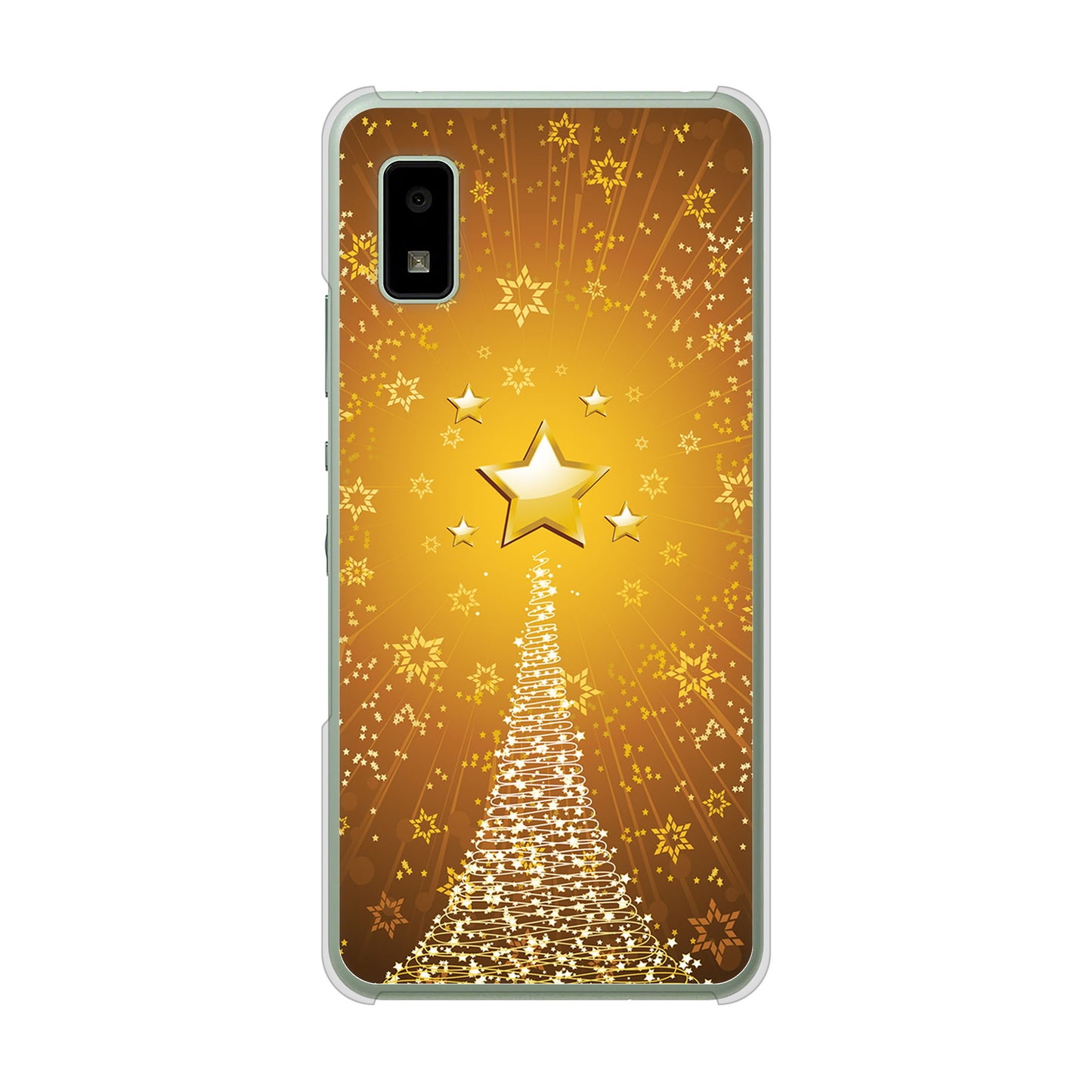 AQUOS wish3 A302SH Y!mobile 高画質仕上げ 背面印刷 ハードケースクリスマス