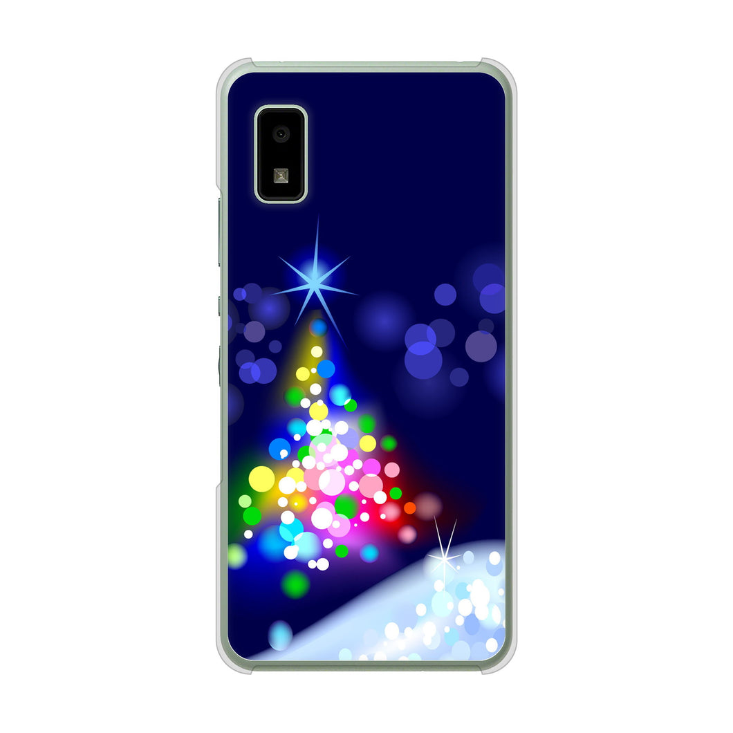 AQUOS wish3 A302SH Y!mobile 高画質仕上げ 背面印刷 ハードケースクリスマス