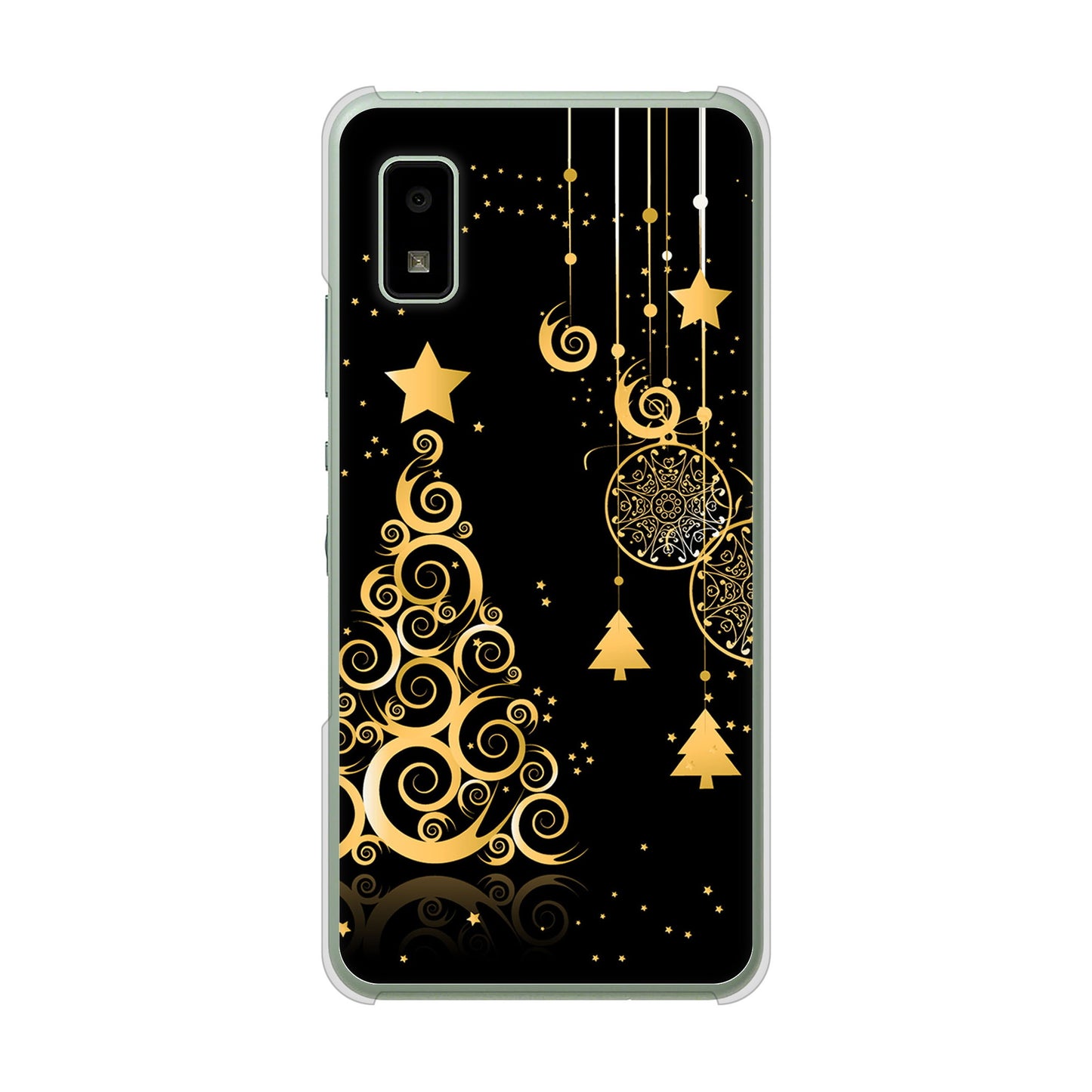 AQUOS wish3 A302SH Y!mobile 高画質仕上げ 背面印刷 ハードケースクリスマス