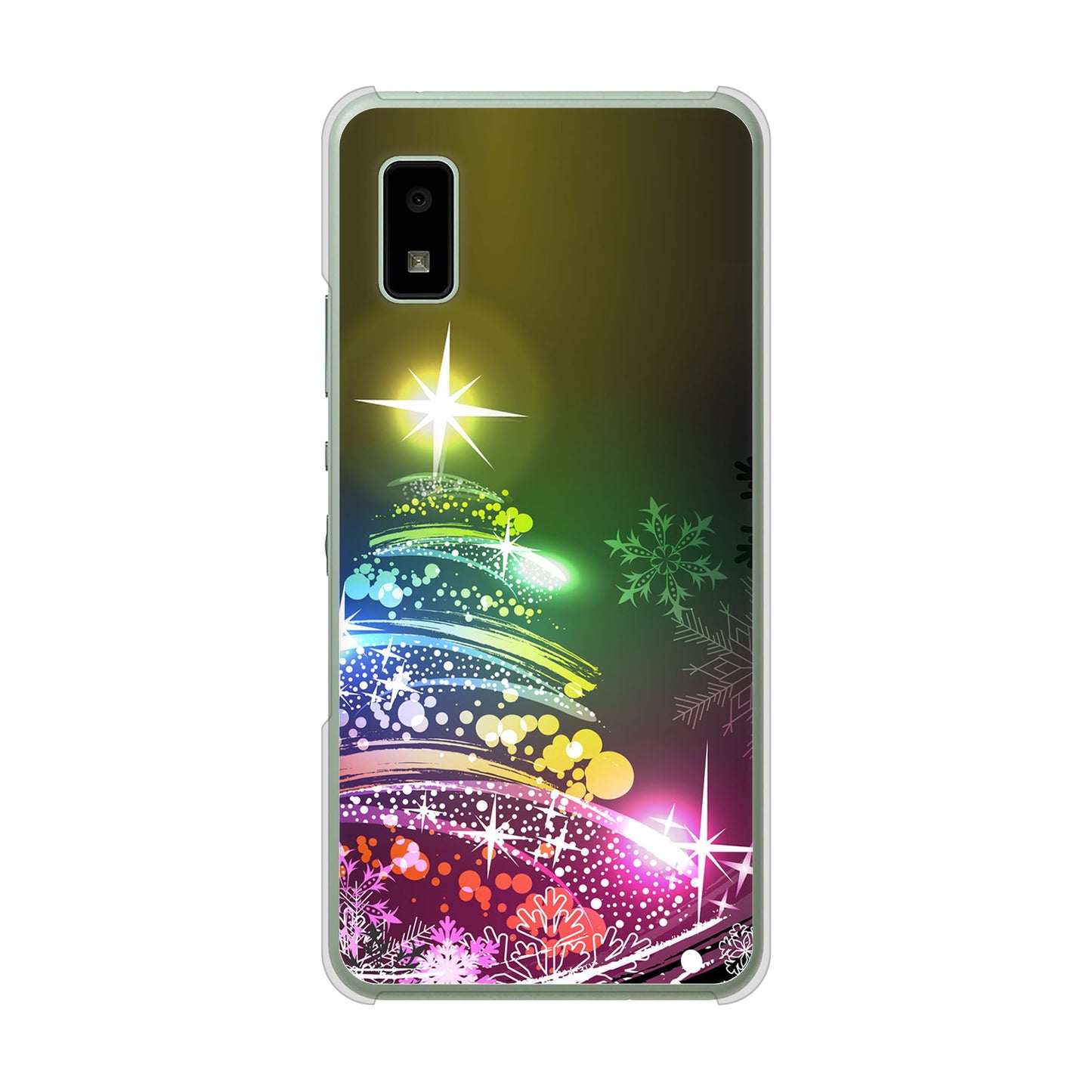 AQUOS wish3 A302SH Y!mobile 高画質仕上げ 背面印刷 ハードケースクリスマス