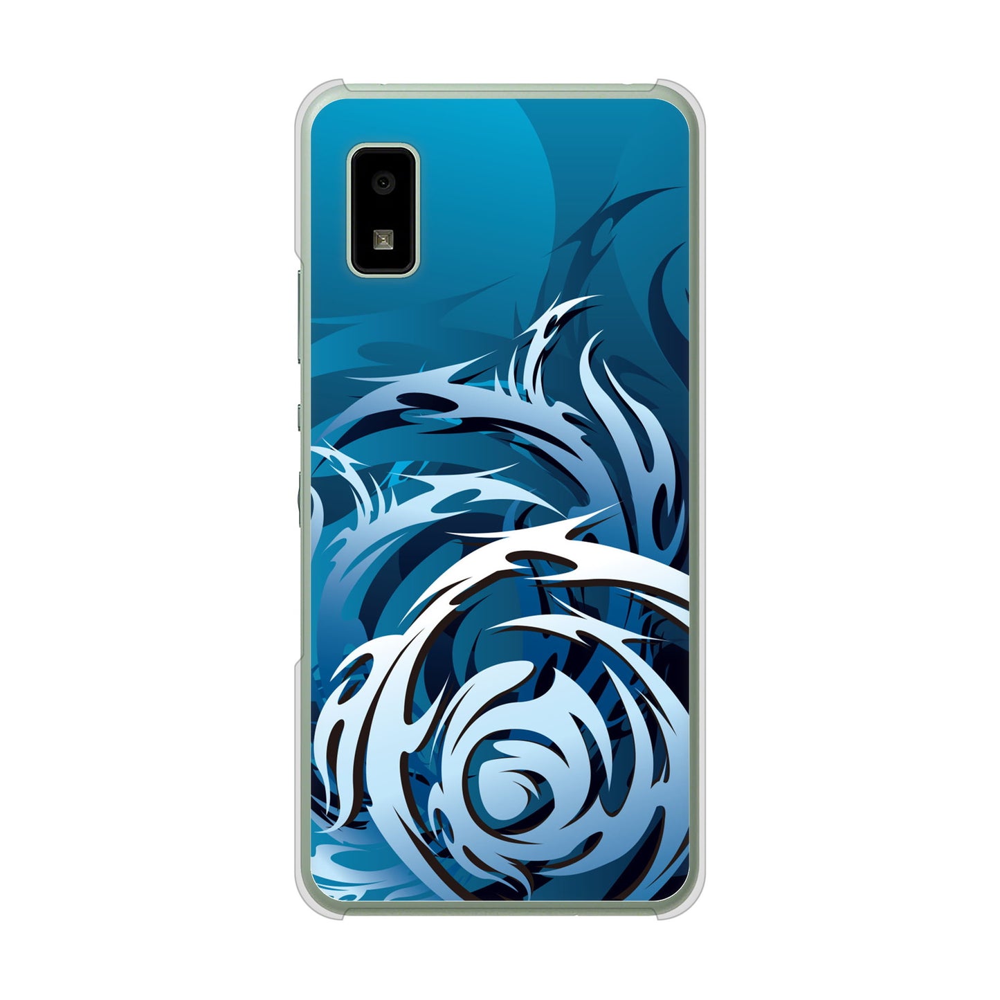 AQUOS wish3 A302SH Y!mobile 高画質仕上げ 背面印刷 ハードケース 【731 ドラゴンサークル】