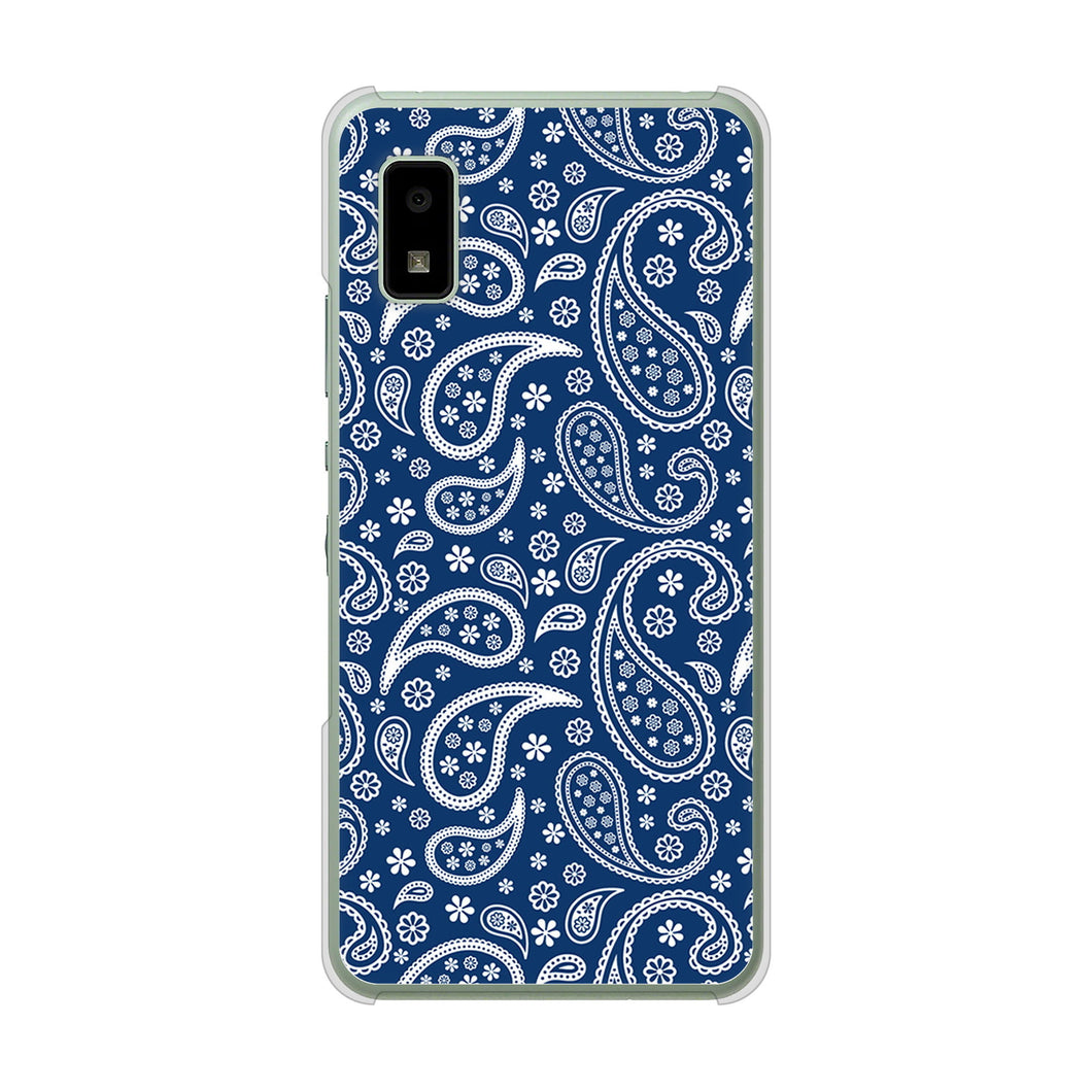 AQUOS wish3 A302SH Y!mobile 高画質仕上げ 背面印刷 ハードケースペイズリー