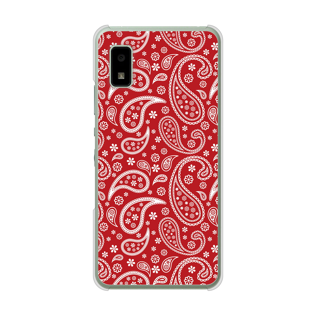 AQUOS wish3 A302SH Y!mobile 高画質仕上げ 背面印刷 ハードケースペイズリー