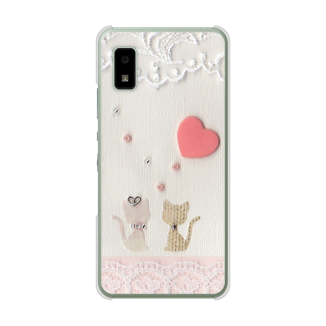 AQUOS wish3 A302SH Y!mobile 高画質仕上げ 背面印刷 ハードケースクラフト写真ネコ