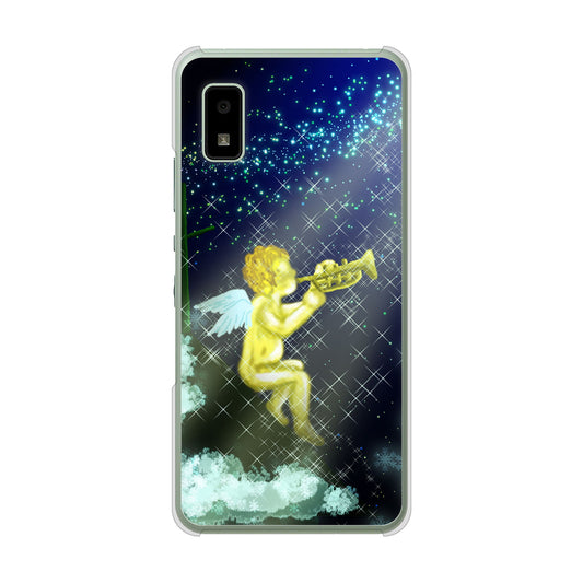 AQUOS wish3 A302SH Y!mobile 高画質仕上げ 背面印刷 ハードケース 【1248 天使の演奏】