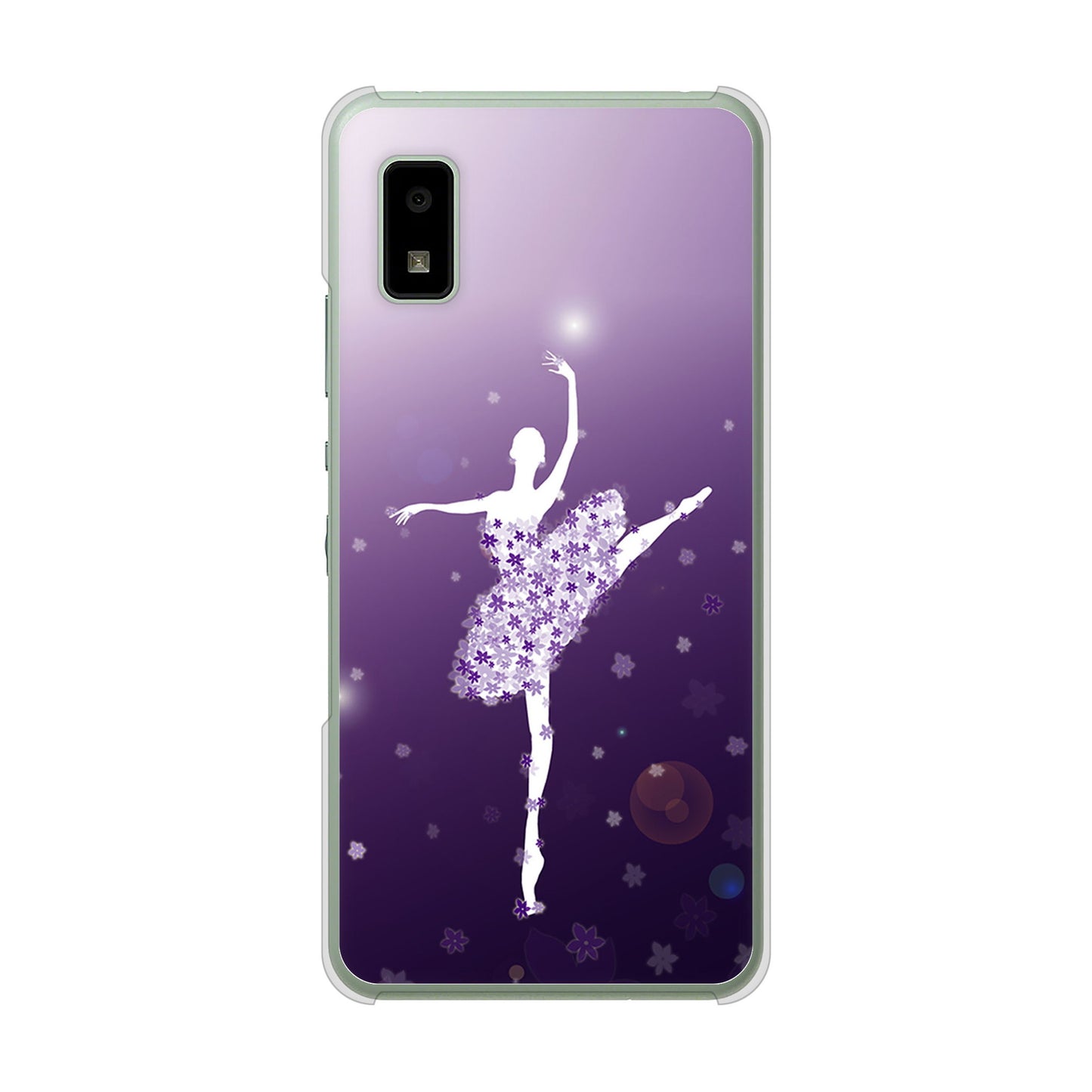 AQUOS wish3 A302SH Y!mobile 高画質仕上げ 背面印刷 ハードケース 【1256 バレリーナ】