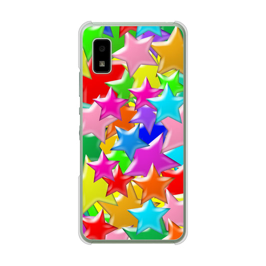 AQUOS wish3 A302SH Y!mobile 高画質仕上げ 背面印刷 ハードケース 【1293 ランダムスター】