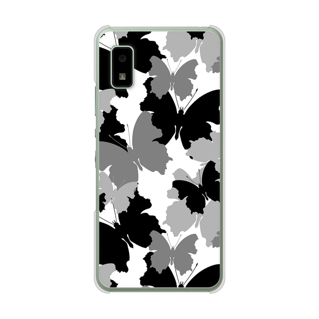 AQUOS wish3 A302SH Y!mobile 高画質仕上げ 背面印刷 ハードケース 【1336 夜の蝶】