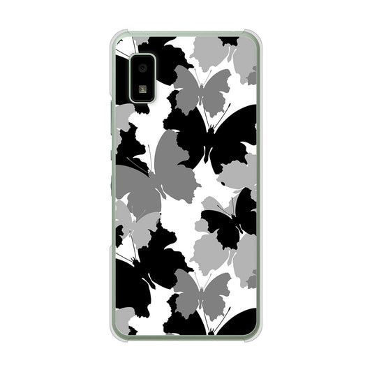 AQUOS wish3 A302SH Y!mobile 高画質仕上げ 背面印刷 ハードケース 【1336 夜の蝶】