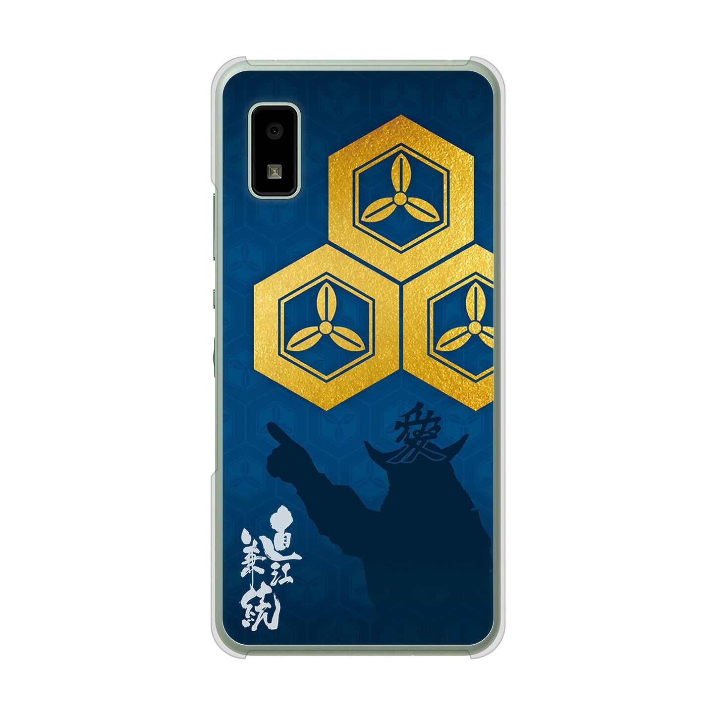 AQUOS wish3 A302SH Y!mobile 高画質仕上げ 背面印刷 ハードケース家紋