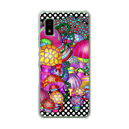 AQUOS wish3 A302SH Y!mobile 高画質仕上げ 背面印刷 ハードケースむかいあぐる きのこ