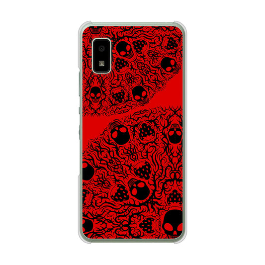 AQUOS wish3 A302SH Y!mobile 高画質仕上げ 背面印刷 ハードケースむかいあぐる 苺骸骨曼荼羅