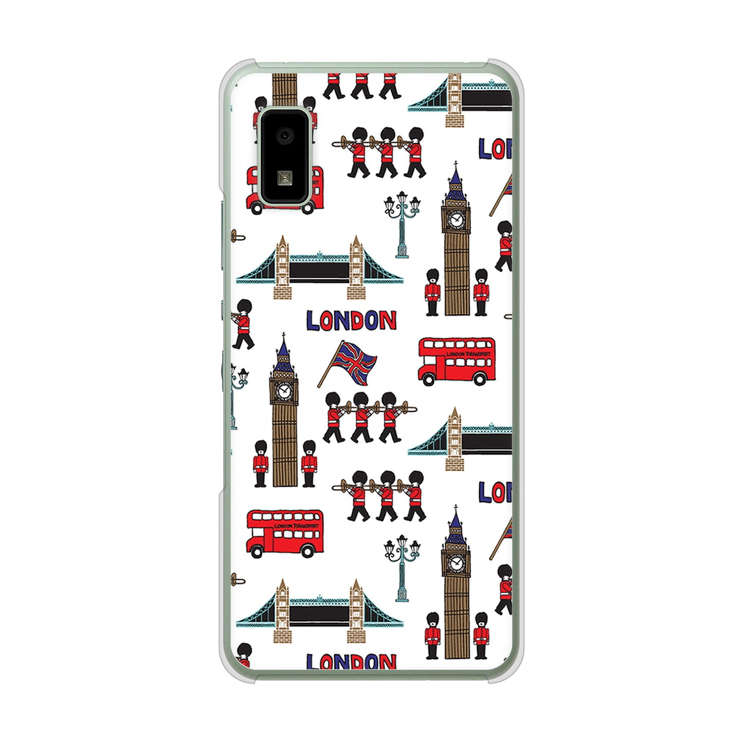 AQUOS wish3 A302SH Y!mobile 高画質仕上げ 背面印刷 ハードケース 【EK811 ロンドンの街】