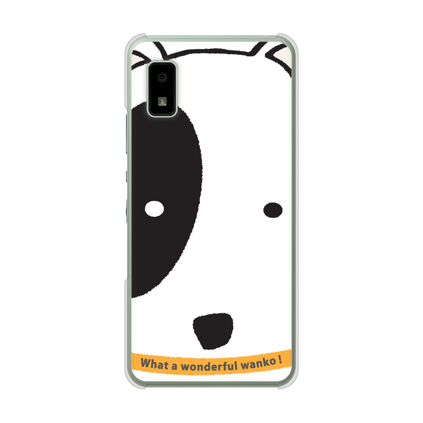 AQUOS wish3 A302SH Y!mobile 高画質仕上げ 背面印刷 ハードケース 【IA800 わんこ】