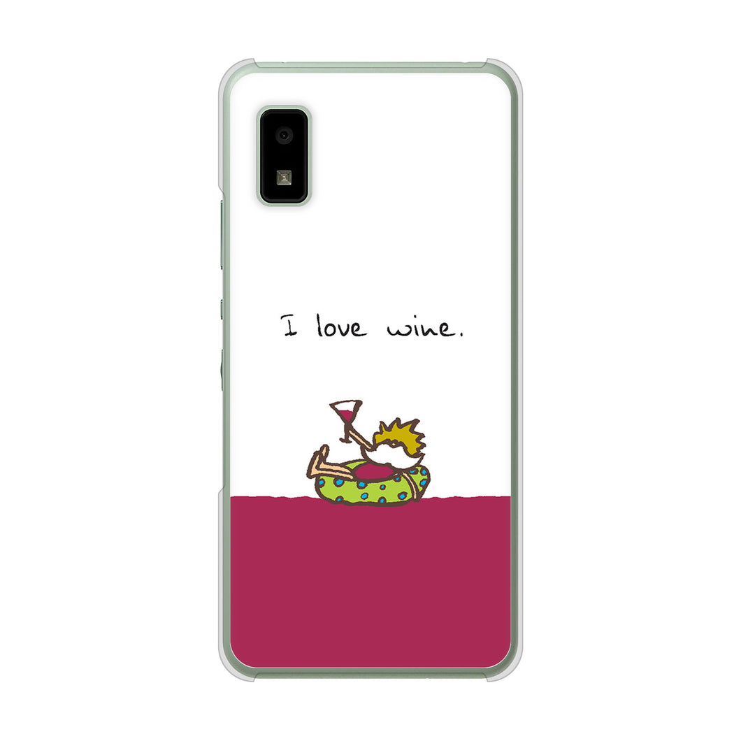 AQUOS wish3 A302SH Y!mobile 高画質仕上げ 背面印刷 ハードケース 【IA811 ワインの神様】