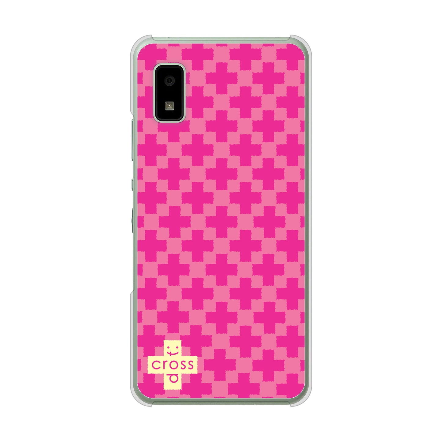 AQUOS wish3 A302SH Y!mobile 高画質仕上げ 背面印刷 ハードケースクロスドット