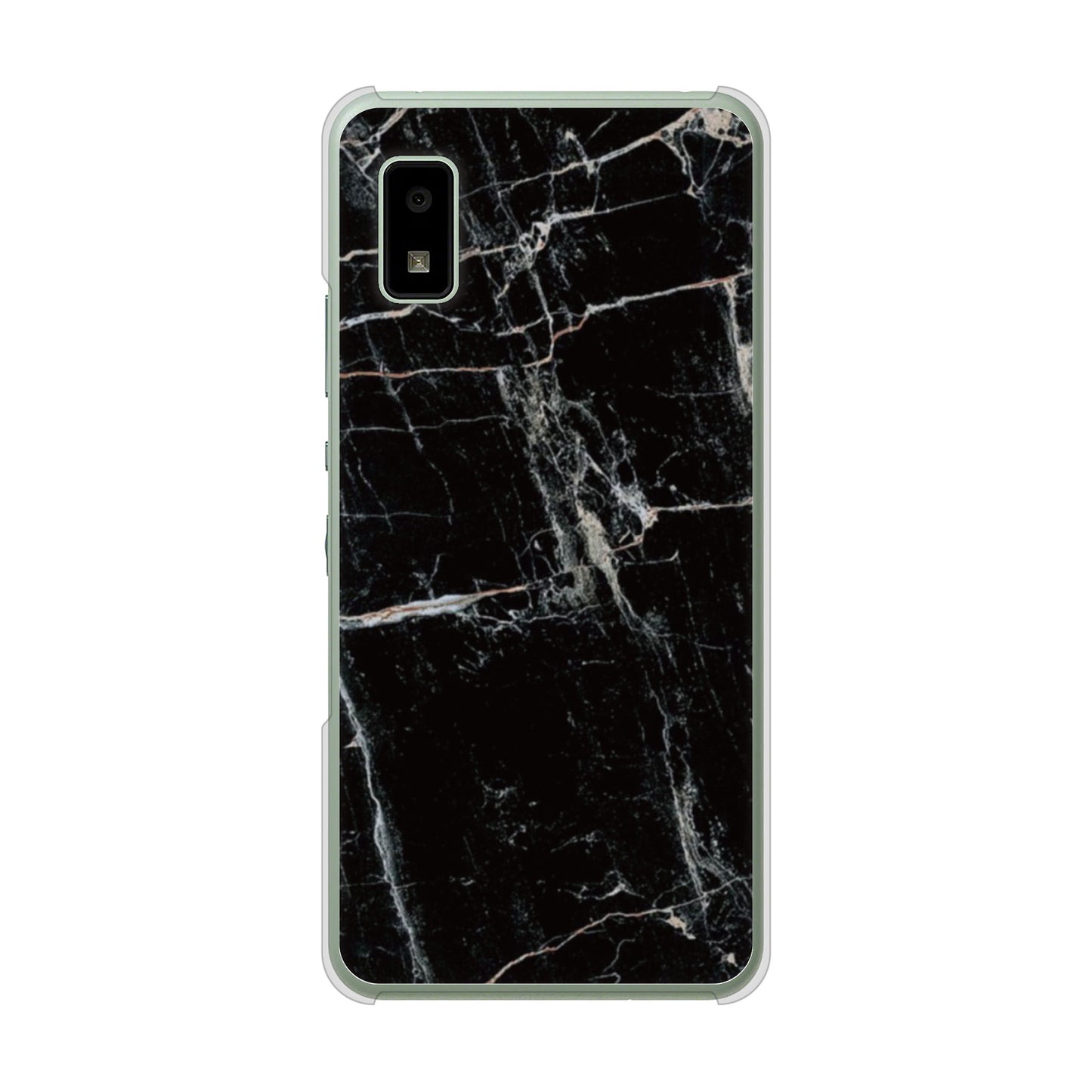 AQUOS wish3 A302SH Y!mobile 高画質仕上げ 背面印刷 ハードケース大理石BK