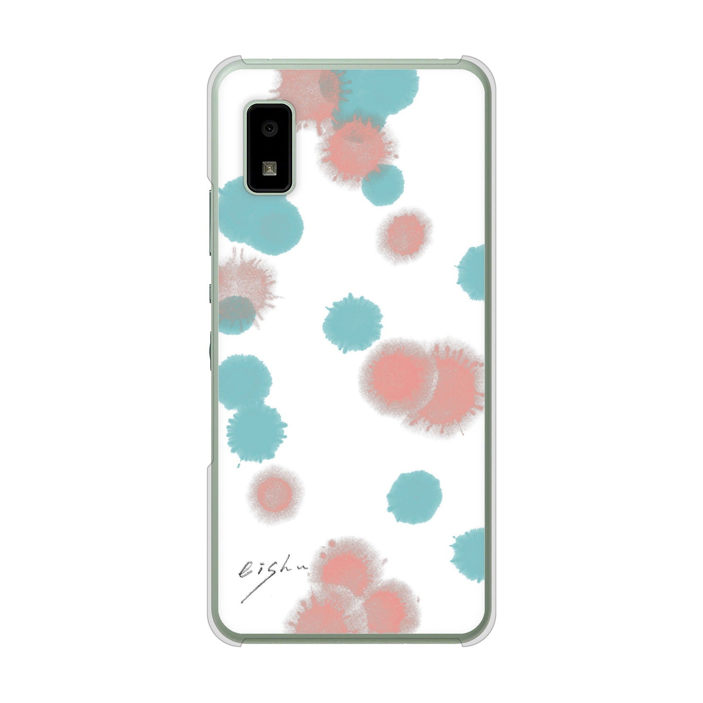 AQUOS wish3 A302SH Y!mobile 高画質仕上げ 背面印刷 ハードケース大野詠舟 デザイン筆文字