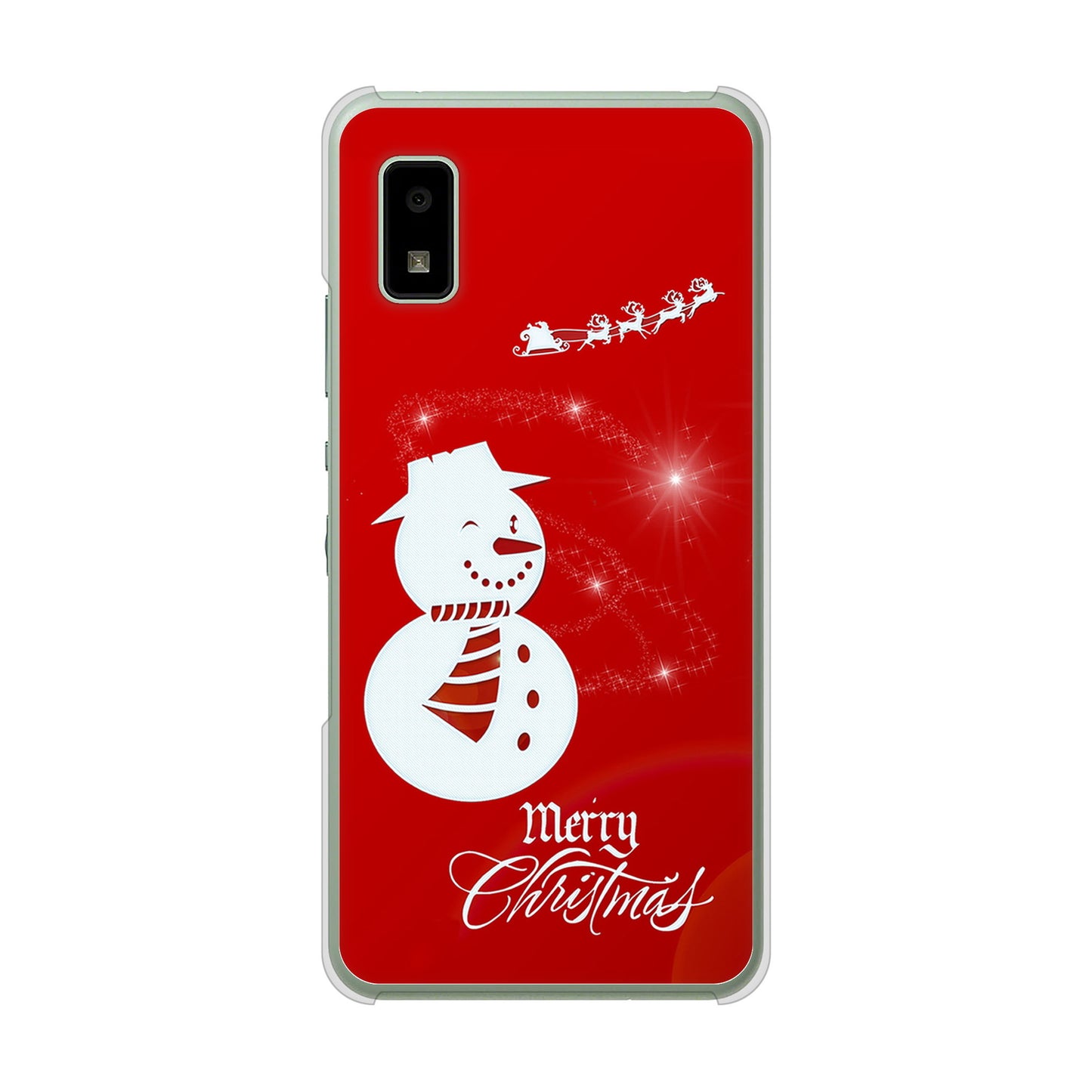 AQUOS wish3 A302SH Y!mobile 高画質仕上げ 背面印刷 ハードケースクリスマス