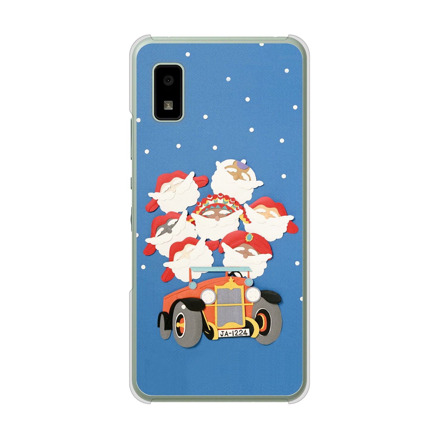 AQUOS wish3 A302SH Y!mobile 高画質仕上げ 背面印刷 ハードケースクリスマス