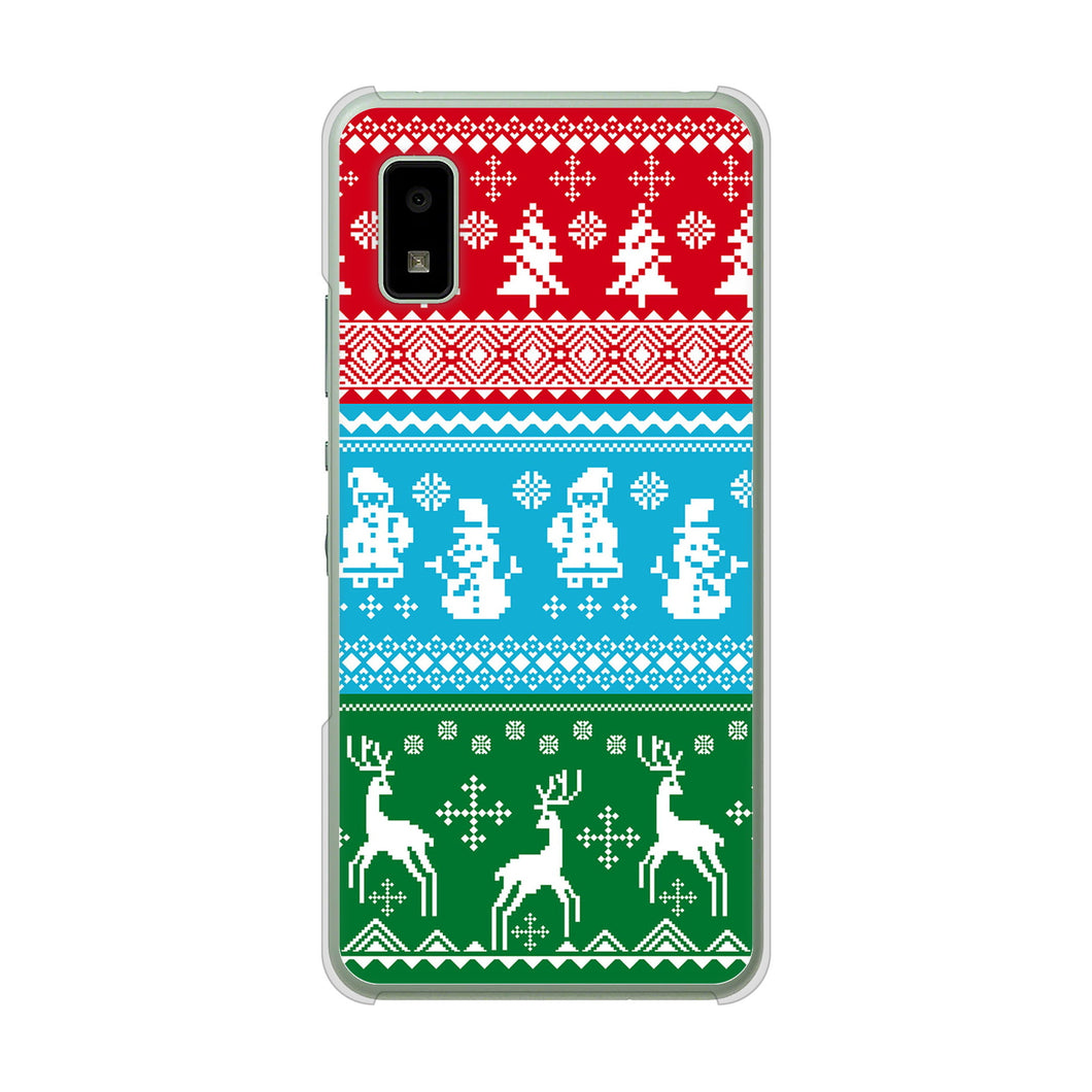 AQUOS wish3 A302SH Y!mobile 高画質仕上げ 背面印刷 ハードケースクリスマス