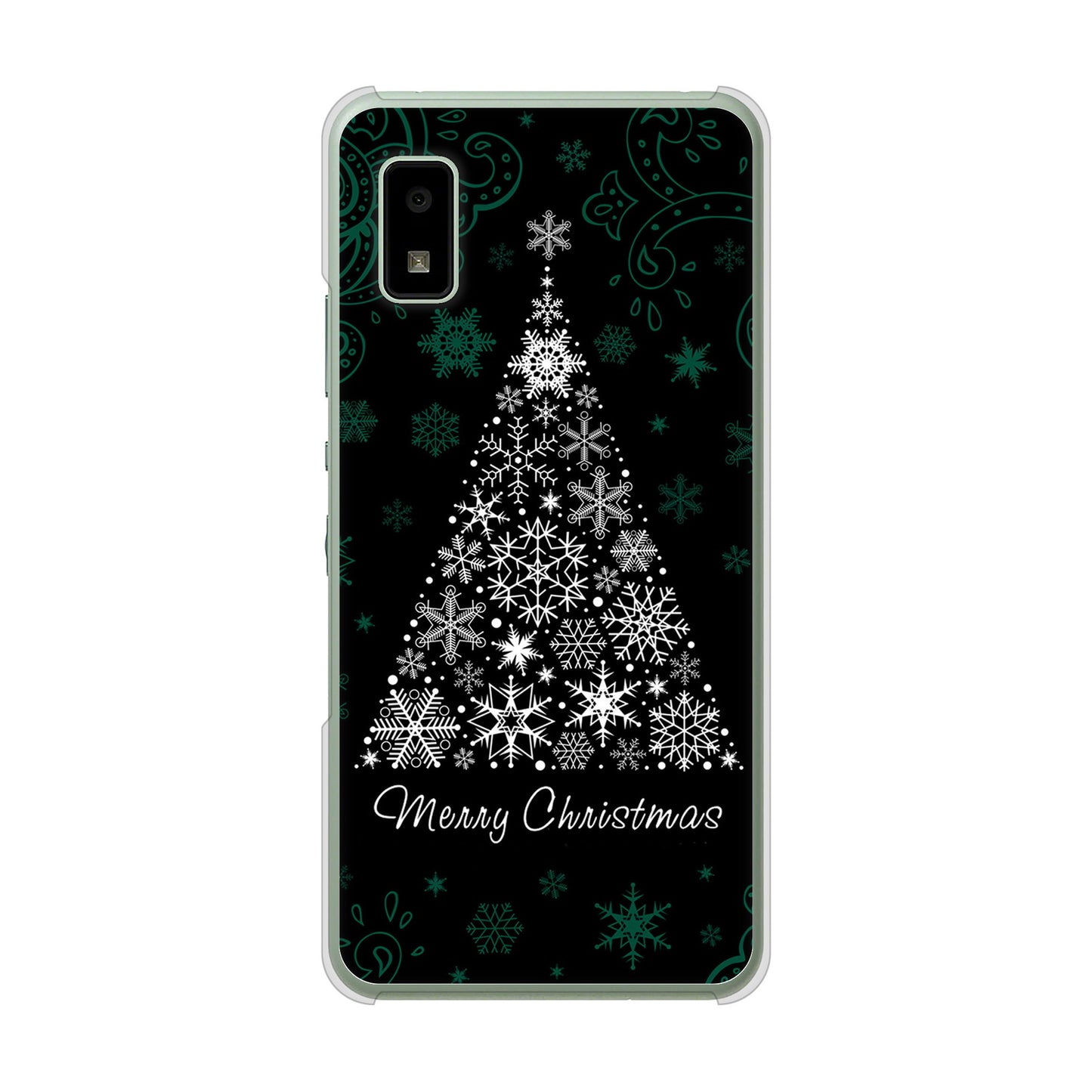 AQUOS wish3 A302SH Y!mobile 高画質仕上げ 背面印刷 ハードケースクリスマス