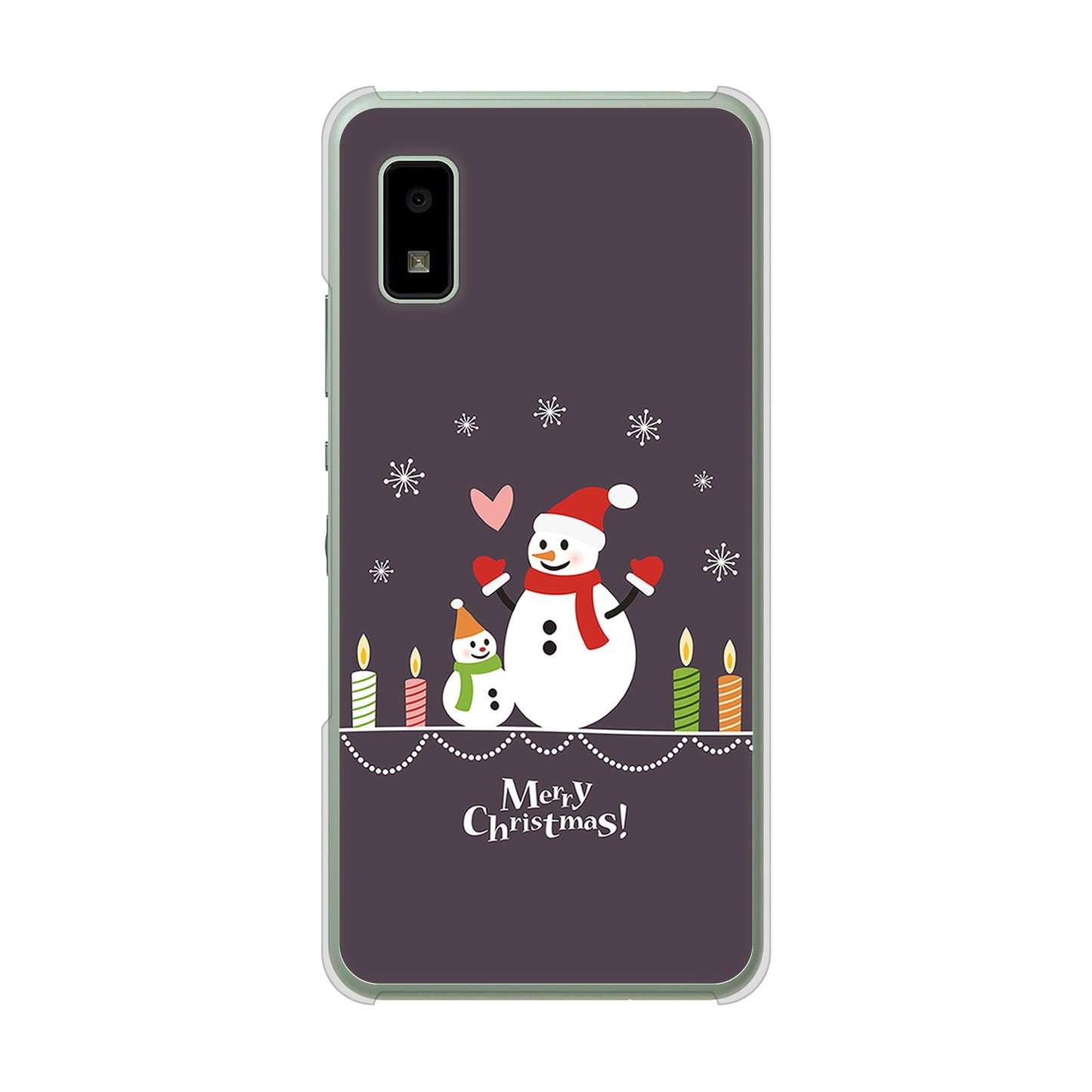 AQUOS wish3 A302SH Y!mobile 高画質仕上げ 背面印刷 ハードケースクリスマス