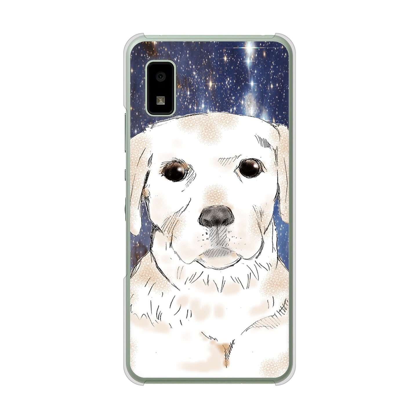 AQUOS wish3 A302SH Y!mobile 高画質仕上げ 背面印刷 ハードケースラブラドールレトリバー