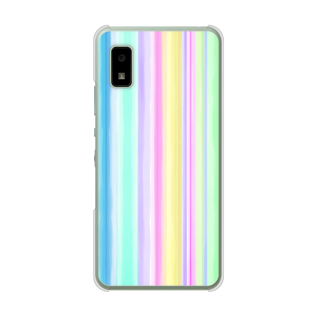 AQUOS wish3 A302SH Y!mobile 高画質仕上げ 背面印刷 ハードケースレインボー